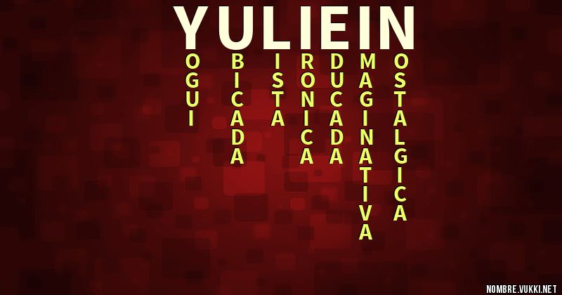 Acróstico yuliein