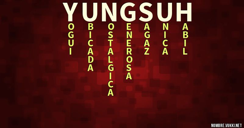 Acróstico yungsuh