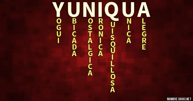 Acróstico yuniqua