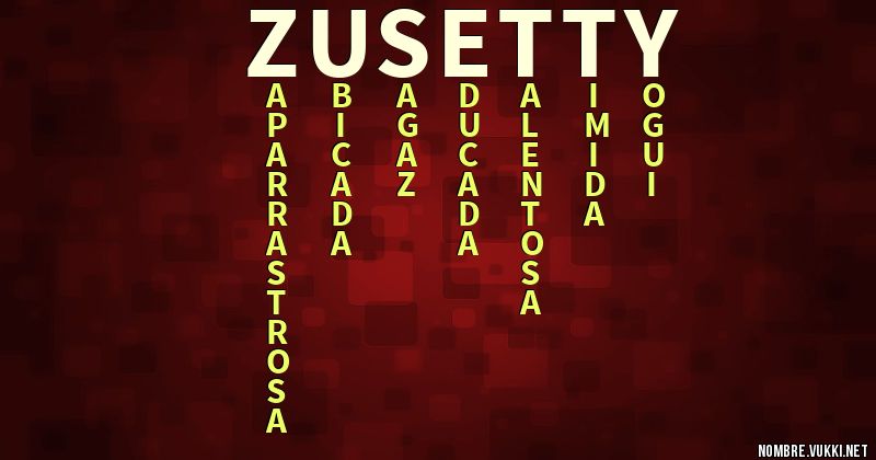 Acróstico zusetty