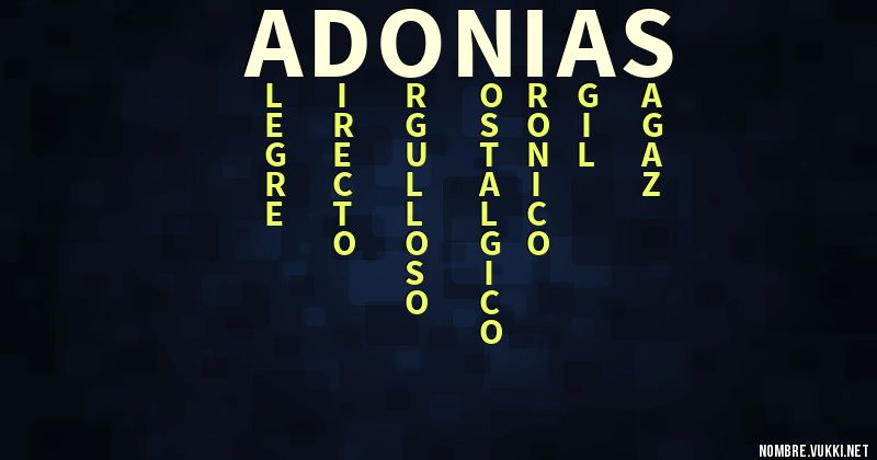Acróstico adonias