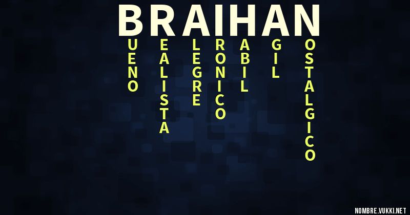 Acróstico braihan