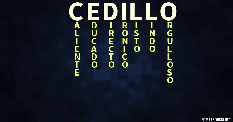 Acróstico cedillo