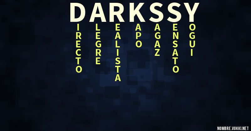 Acróstico darkssy