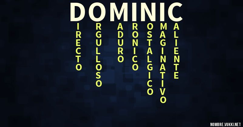 Acróstico dominic
