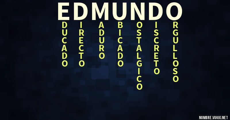 Acróstico edmundo