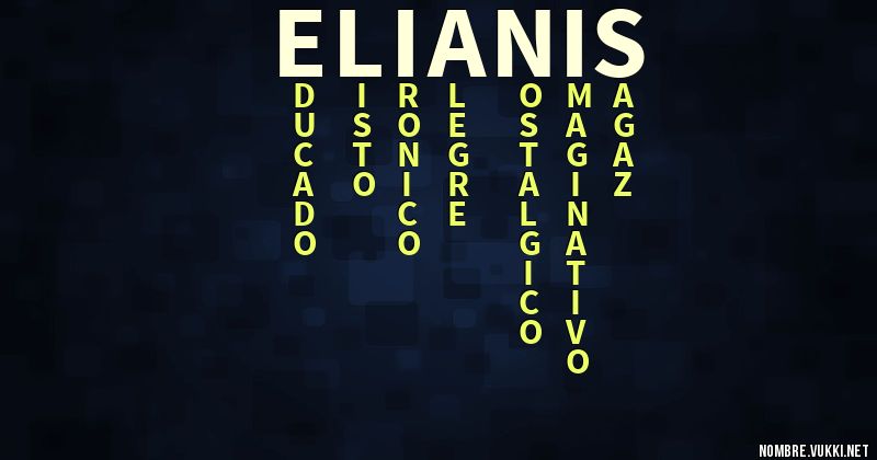 Acróstico elianis