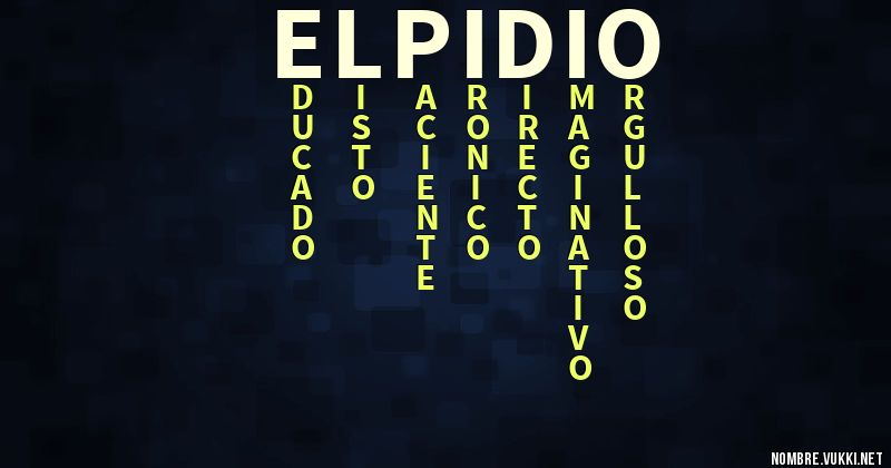 Acróstico elpidio
