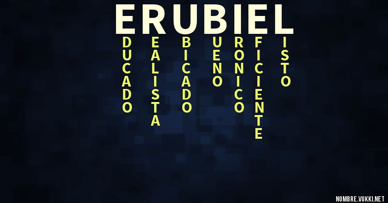 Acróstico erubiel