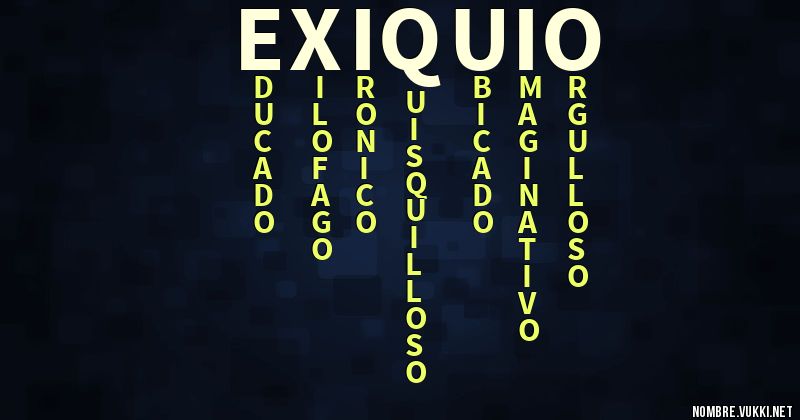 Acróstico exiquio