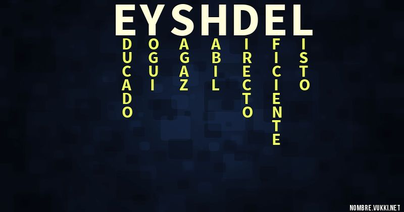 Acróstico eyshdel