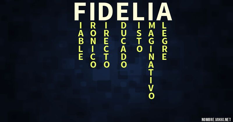 Acróstico fidelia