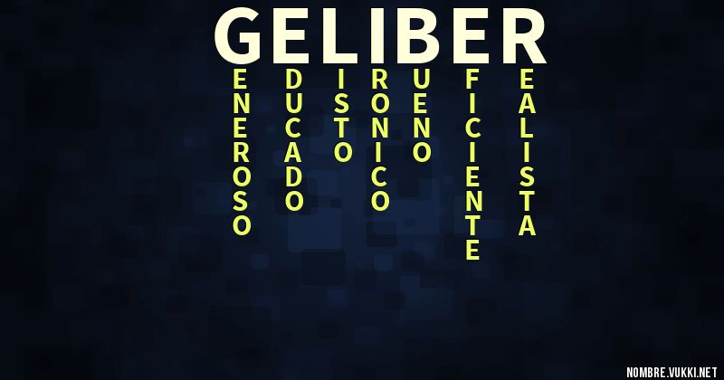Acróstico geliber