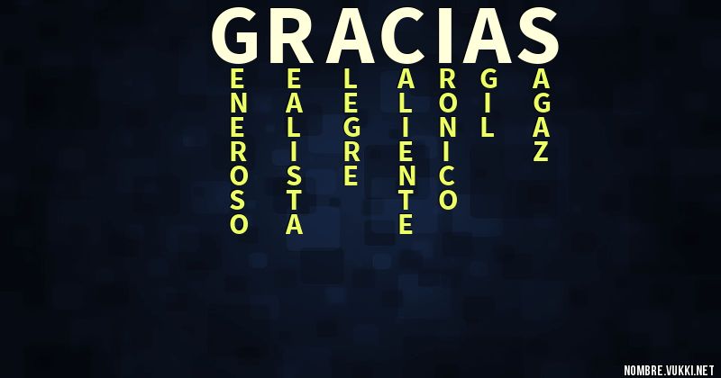 Acróstico gracias