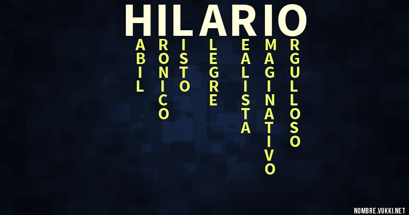 Acróstico hilario