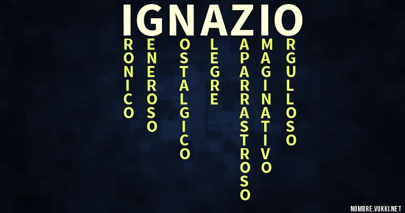 Acróstico ignazio