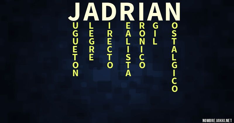 Acróstico jadrian