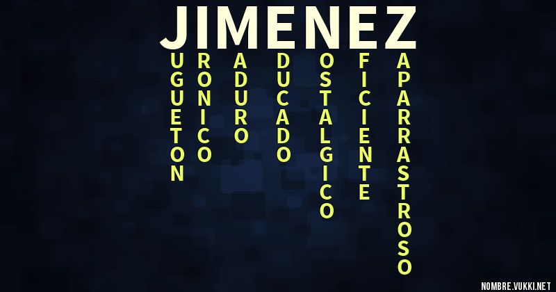 Acróstico jiménez