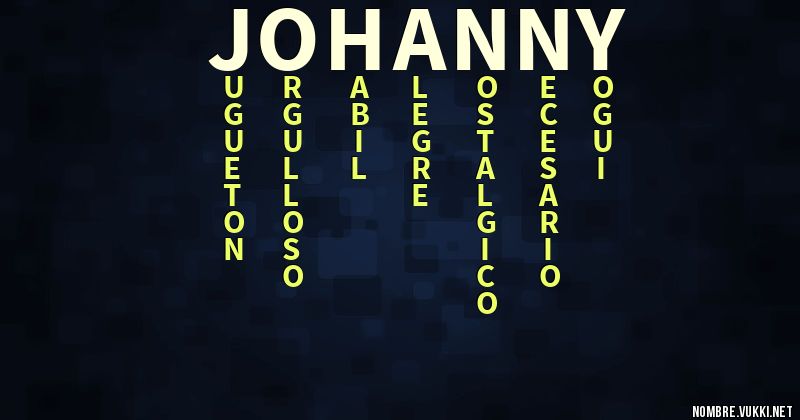 Acróstico johanny