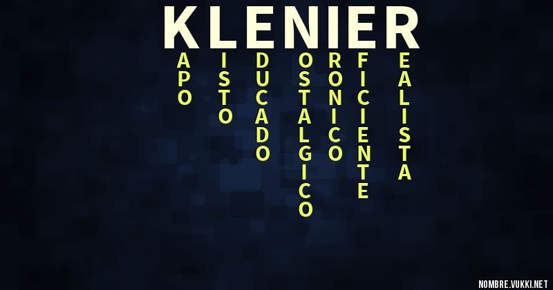 Acróstico klenier