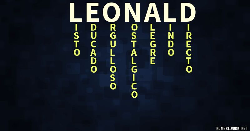 Acróstico leonald