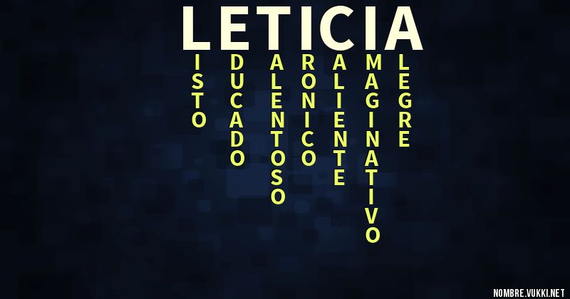 Acróstico leticia