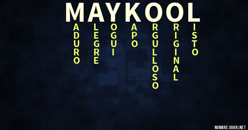 Acróstico maykool