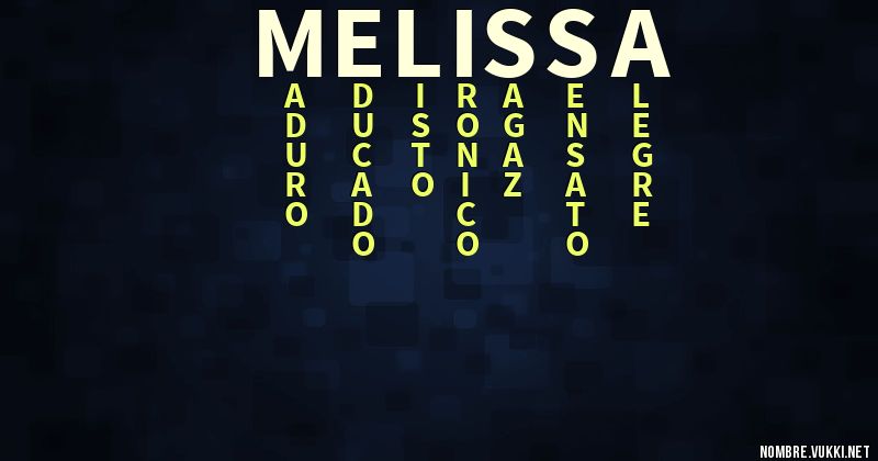 Acróstico melissa