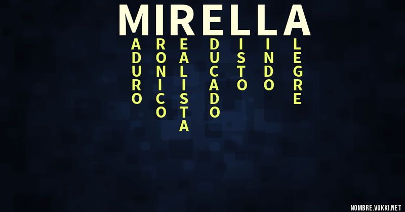 Acróstico mirella