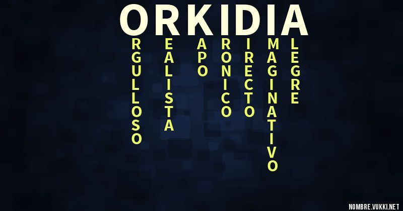 Acróstico orkidia