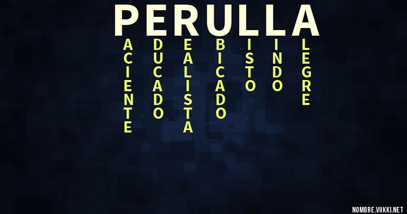 Acróstico perulla