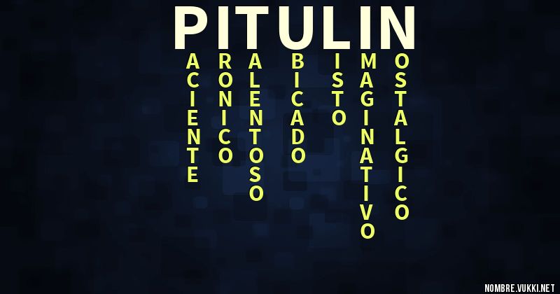 Acróstico pitulin
