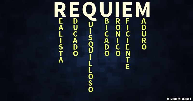 Acróstico réquiem