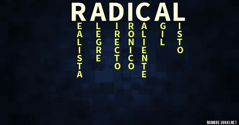 Acróstico radical