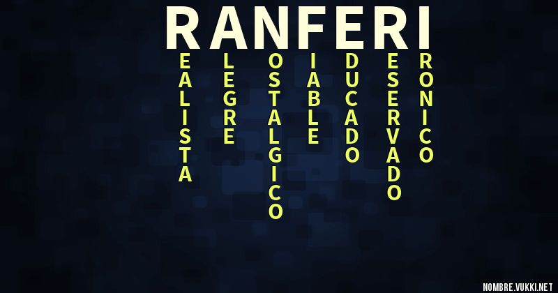 Acróstico ranferi