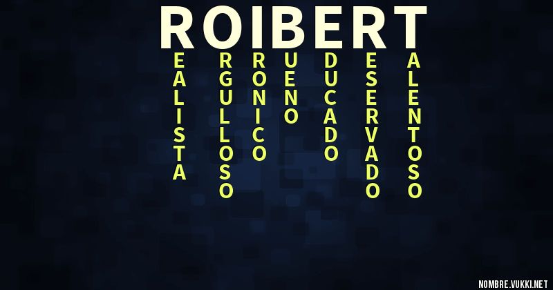 Acróstico roibert