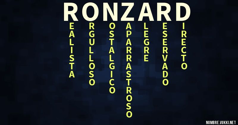 Acróstico ronzard