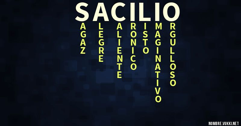 Acróstico sacilio