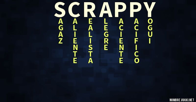 Acróstico scrappy