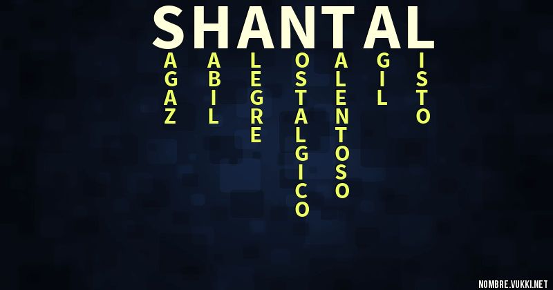 Acróstico shantal