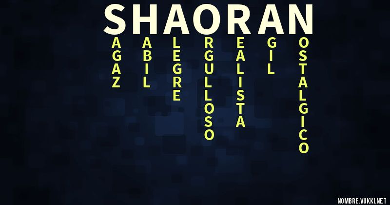 Acróstico shaoran