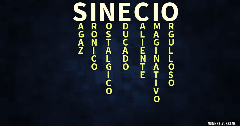 Acróstico sinecio