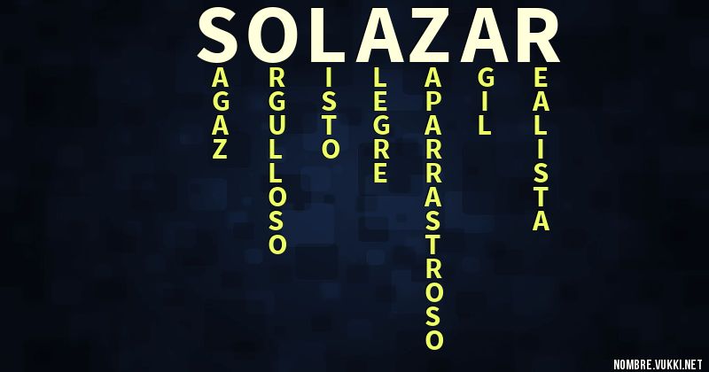 Acróstico solazar