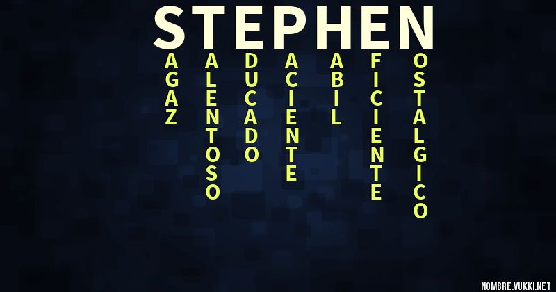 Acróstico stephen