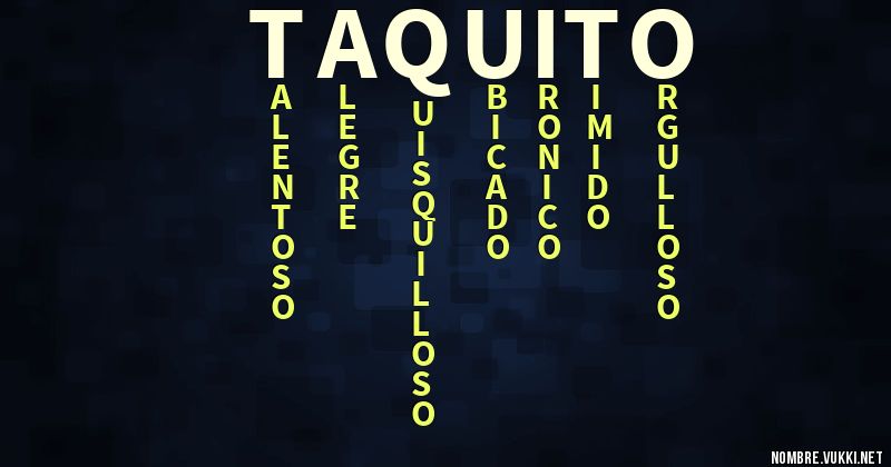 Acróstico taquito