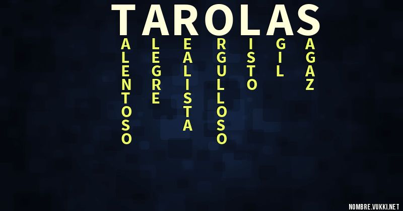Acróstico tarolas