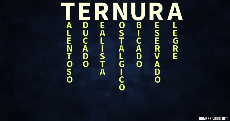 Acróstico ternura