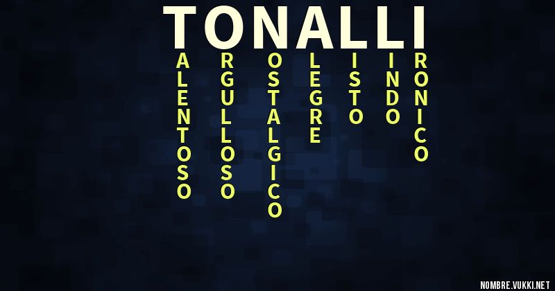 Acróstico tonalli