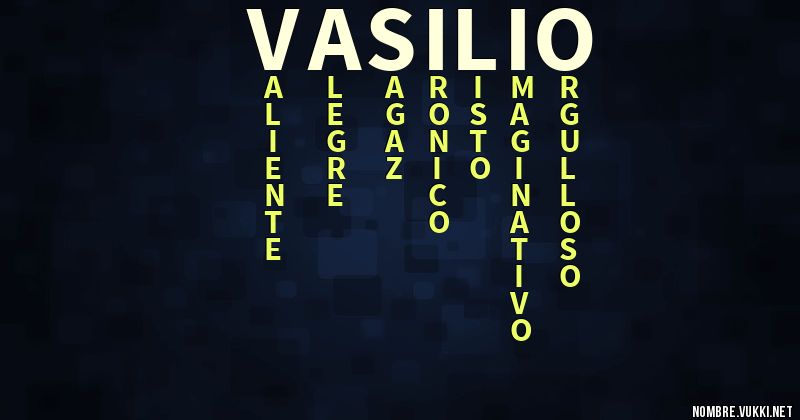 Qué significa vasilio