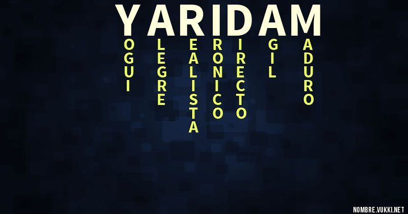 Acróstico yaridam